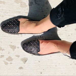 MK Laser Cut Black Flats